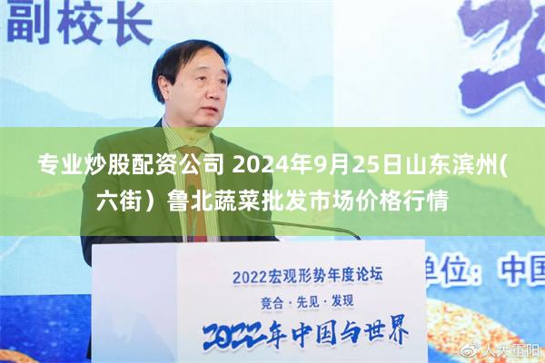 专业炒股配资公司 2024年9月25日山东滨州(六街）鲁北蔬菜批发市场价格行情