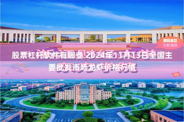 股票杠杆软件有哪些 2024年11月13日全国主要批发市场龙虾价格行情