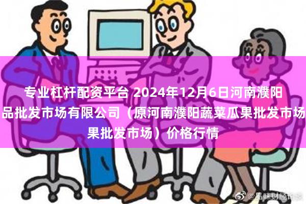 专业杠杆配资平台 2024年12月6日河南濮阳宏进农副产品批发市场有限公司（原河南濮阳蔬菜瓜果批发市场）价格行情